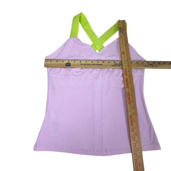 Original Penguin Pink Athletic Tank Top/Cami Size M NWT Neon Green Cross-Back - Picture 9 of 9